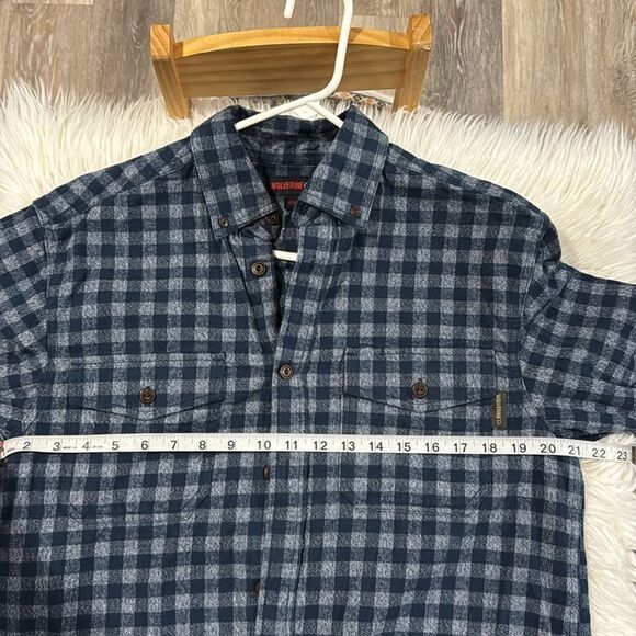 WOLVERINE PLAID PRINT SHIRT SIZE M - Picture 3 of 10